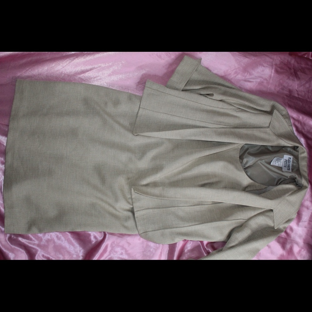 Natural Grain Bamboo Color 2PC Blazer&Dress Set